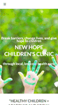 Mobile Screenshot of newhopechildrensclinic.org